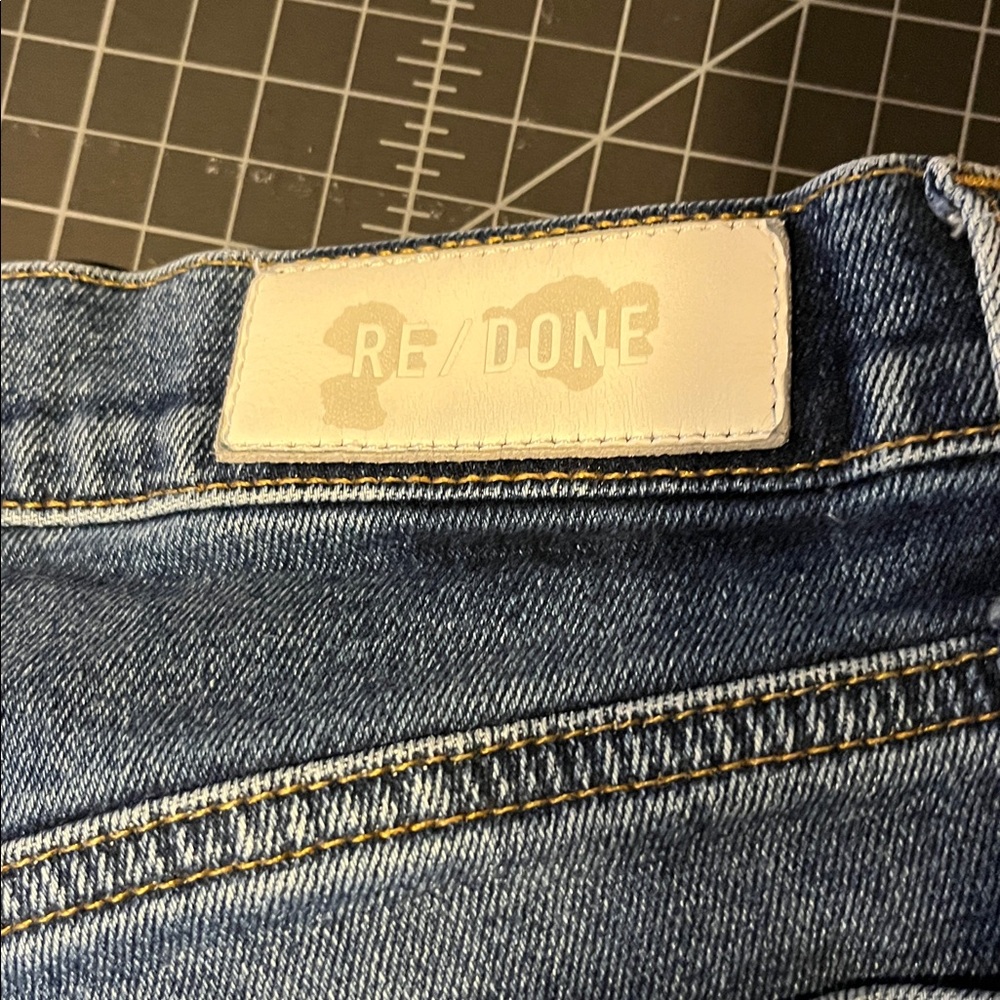 Re/Done Seventies Stove Pipe 27 Blue Straight Jeans distressed - Picture 7 of 9
